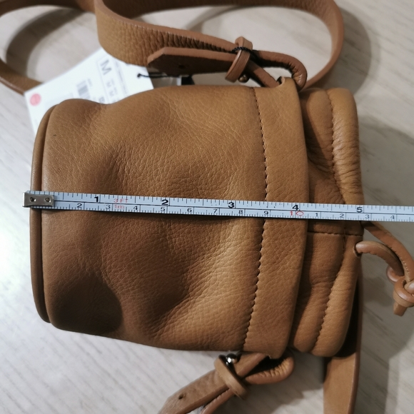 Zara Mini Leather Bucket Crossbody Bag - Picture 11 of 11